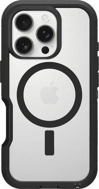 Otterbox Defender XT iPhone 16 Pro Backcover mit MagSafe Magnet Transparent mit schwarzem Rand