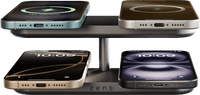 Zens 4-in-1 Wireless Charger 15W with Stand and MagSafe Magnet Black