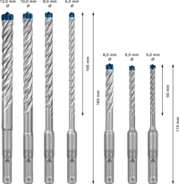 Bosch Professional 7-teiliges EXPERT SDS-Plus 7X Set