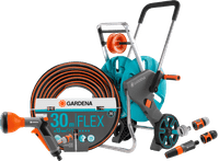 Gardena Comfort FLEX 1/2 30 m CleverRoll M Easy Classic Brauseset