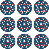 Bosch Professional EXPERT O780 125mm K80, K120, K180 (9x)