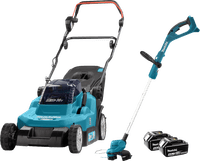 Makita DLM382PT2 with 5.0Ah Battery (2x) + Makita DUR193Z