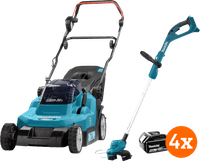 Makita DLM382PT2 inkl. 5,0-Ah-Akku (2x) + Makita DUR193Z + 5,0 Ah 18V Akku (2x)