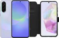 Samsung Galaxy A36 256GB Lila 5G + BlueBuilt Book Case Schwarz