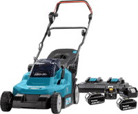 Makita DLM382PT2 5,0-Ah-Akku (4x) Starterset