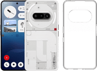 Nothing Phone (3a) 256GB White 5G + Just in Case Back Cover Transparent