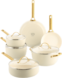 GreenPan Padova Reserve Topf-/Pfannenset 10-teilig Cream White