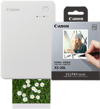 Canon SELPHY QX20 Weiß + Canon Papier XS-20L (20 Stück)