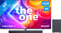Philips Ambilight 65 inches PUS9000 QLED 4K (2025) + JBL Bar 2.1 Deep Bass M2 Black