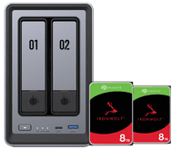 UGREEN NASync DXP2800 + Seagate IronWolf 8TB Duo Pack