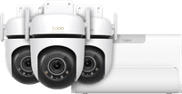 TP-Link Tapo C530WS 3er-Pack + H500 Smart HomeBase