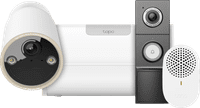 TP-Link Tapo C460 + H500 Smart HomeBase + D235 Smart Battery & Wired Doorbell