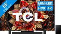 TCL 85 inches QD Mini-LED C9K 4K (2025) + TCL Q85H PRO