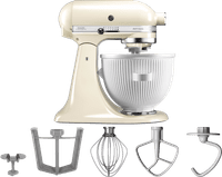 KitchenAid Artisan Mixer 5KSM125 Crème + Eiszubereiter