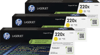 HP 220X LaserJet Toner Gelb (3 Stück)