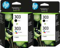 HP 303 4-Farben-Paket (2 Stück)