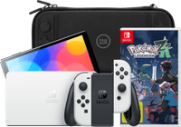 Nintendo Switch OLED White + Pokémon Legends: Z-A + BlueBuilt Travel Case