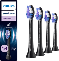 Philips Sonicare Optimal Sensitive HX6054/88 Schwarz (4 Stück)