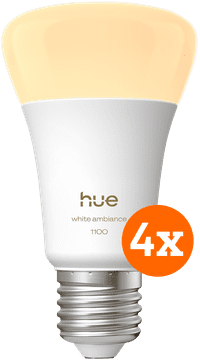 Philips Hue White Ambiance E27 1.100 lm 4er-Pack