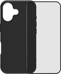 BlueBuilt Protective Backcover mit MagSafe iPhone 17 Schwarz + BlueBuilt iPhone 17 Panzerglas