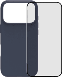 BlueBuilt Protective Back Cover with MagSafe iPhone 17 Pro Blue + iPhone 17 Pro Screen Protector Glass