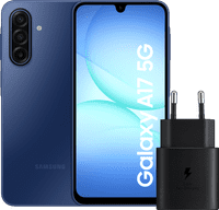 Samsung Galaxy A17 128GB Blau 5G + Samsung Ladegerät 25 Watt Schwarz