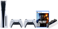 PlayStation 5 Slim Disc Edition + Black Ops 7 + Extra Controller White + Charging Dock