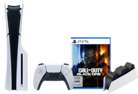 PlayStation 5 Slim Disc Edition + Call of Duty: Black Ops 7 + Charging Dock