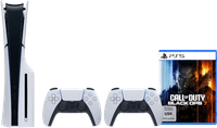 PlayStation 5 Slim mit Laufwerk + Call of Duty: Black Ops 7 + Zusätzlicher Controller Weiß