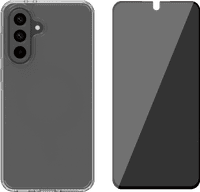 BlueBuilt Protective Back Cover Samsung Galaxy A56 Transparent + Privacy Screen Protector