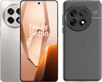 OnePlus 13R 256GB Weiß 5G + Just in Case Soft Design Backcover Transparant