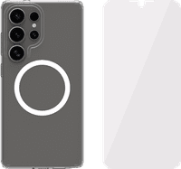 BlueBuilt Protective Back Cover with Magnet Samsung Galaxy S25 Ultra Transparent + Screen Protector Glass