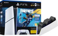 PlayStation 5 Slim Digital Edition Fortnite Set + Ladestation
