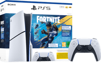 PlayStation 5 Slim mit Laufwerk Fortnite Set + Zusätzlicher Controller Weiß