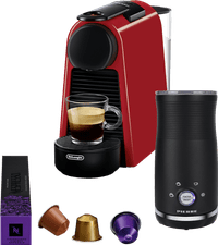 De'Longhi Nespresso Essenza Mini EN85.R + Pierre Milk Frother