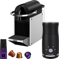 De'Longhi Nespresso Pixie EN127.S + Pierre Milk Frother