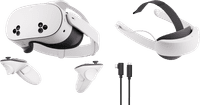 Meta Quest 3S 128GB + BlueBuilt PC Link-Kabel + Elite Strap mit Akku