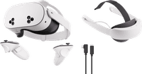 Meta Quest 3S 256GB + BlueBuilt PC Link-Kabel + Elite Strap mit Akku