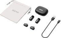Boya Mini 2 Schwarz für USB-C und Lightning