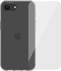 BlueBuilt Backcover iPhone 16e Transparent + Panzerglas