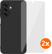 BlueBuilt Samsung Galaxy A17 4G/5G Backcover Schwarz + Panzerglas Doppelpack