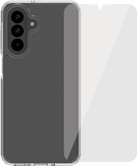 BlueBuilt Protective Back Cover Samsung Galaxy A26 Transparent + Screen Protector Glass