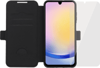 BlueBuilt Samsung Galaxy A26 Book Case Schwarz + Panzerglas