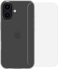 BlueBuilt Backcover iPhone 16 Transparent + Panzerglas