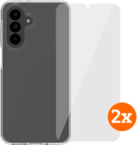 BlueBuilt Protective Back Cover Samsung Galaxy A26 Transparent + Screen Protector Duo Pack