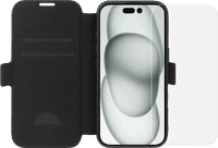 BlueBuilt Apple iPhone 16 Book Case Leder Schwarz + Panzerglas