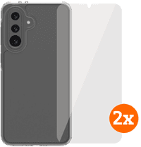 BlueBuilt Protective Backcover Samsung Galaxy A36 Transparent + Displayschutz Doppelpack