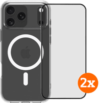 BlueBuilt Protective Back Cover MagSafe iPhone 17 Pro Max + Screen Protector Duo Pack