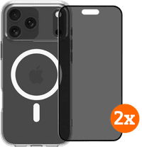 BlueBuilt Case MagSafe iPhone 17 Pro Max Transparent + Privacy Filter Duo Pack