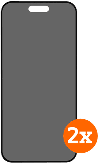 BlueBuilt Apple iPhone 16 Pro Privacy Filter Screen Protector Glass Duo Pack